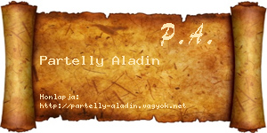 Partelly Aladin névjegykártya